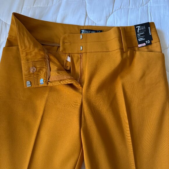 New York & Company Mustard Boot Cut Pants - Picture 8 of 11